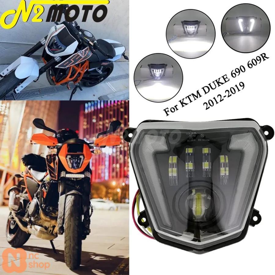 並行輸入品】 バイク用LEDヘッドライト ハイビーム/ロービーム