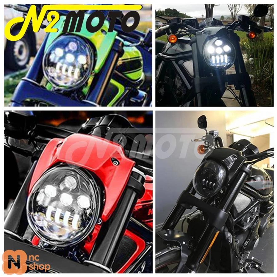 バイク用LED V-RODヘッドライト ハイビーム/ロービーム フロント バイク用LED V-RODヘッドライト ハイビーム/ロービーム フロント
