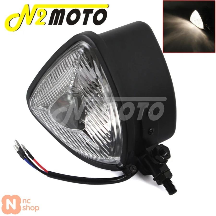 並行輸入品】 H4 12V 55/60W バイク用アンバーレンズトライアングル