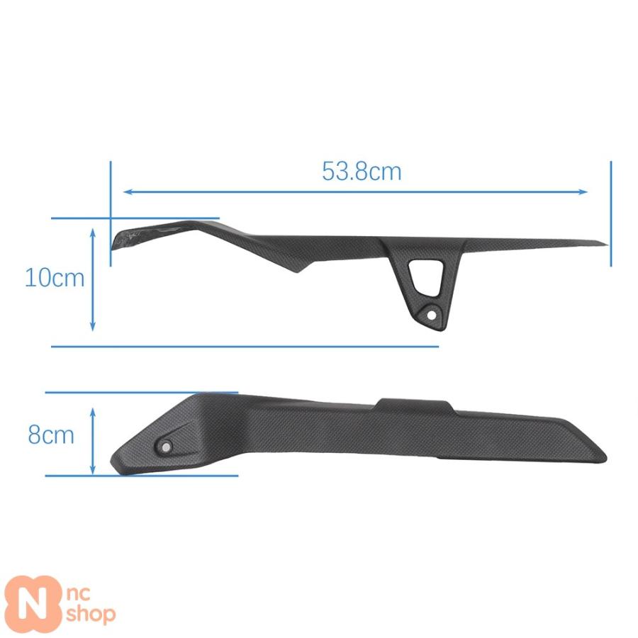 ブランド登録なし - 【並行輸入品】 自動二輪車用カーボンチェーンカバーチェーンアクセサリーガード ドゥカティ 乾荒原 X 2022 2023用