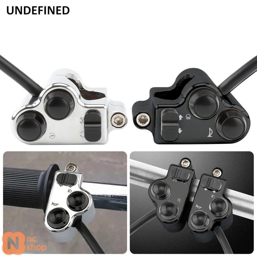 並行輸入品】 ハンドルバーコントロールスイッチ 1インチ 25MM
