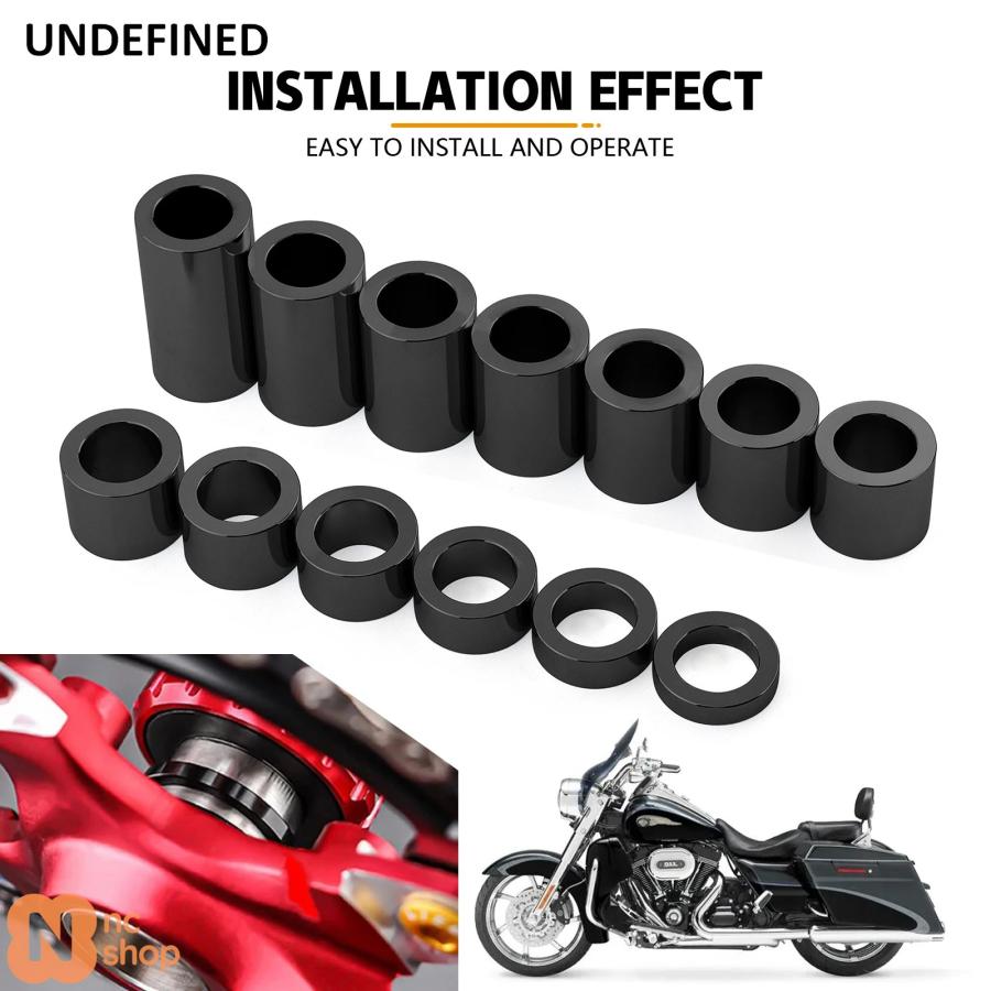 並行輸入品】 バイク用 13ピース ホイールスペーサー 1インチアクスル
