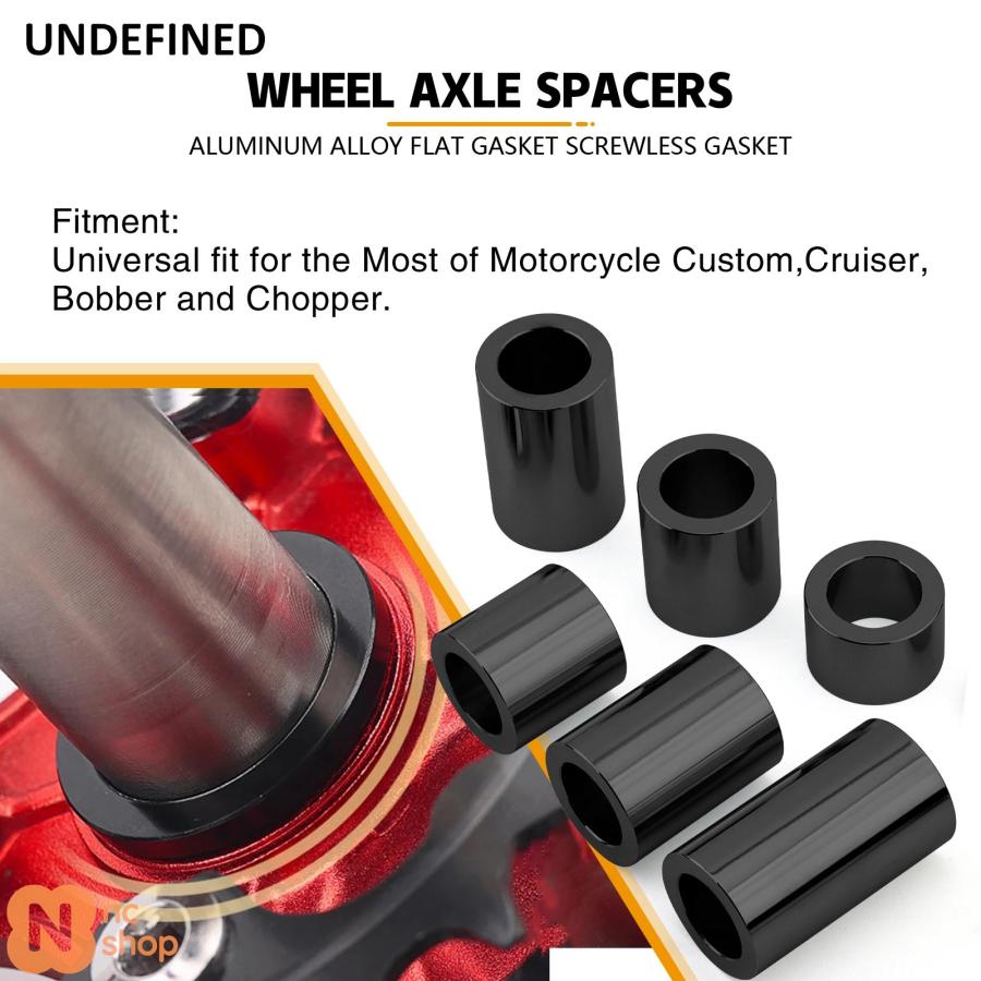 LA choppers カラー スペーサー 1インチ　ハーレー 並行輸入品】 バイク用 13ピース ホイールスペーサー 1インチアクスル
