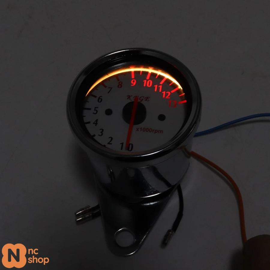 タコメーター、ハーレーで使用　美品 並行輸入品】 レトロ汎用 バイク タコメーターLCDシグナル