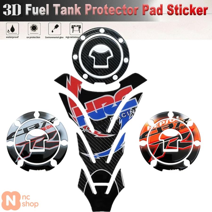 並行輸入品】 ホンダ HRC タンクパッドステッカー バイク アクセサリー