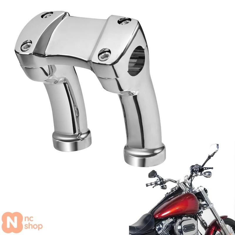 並行輸入品】 バイク クローム4インチハンドルライザー1.25インチバー