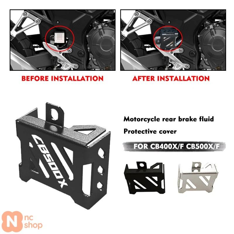 Non-Slip Motorcycle Tank Pad Sticker For Honda CB400X CB500X – Waterproof Rubber Grip Pad, Black, 1 Pair
