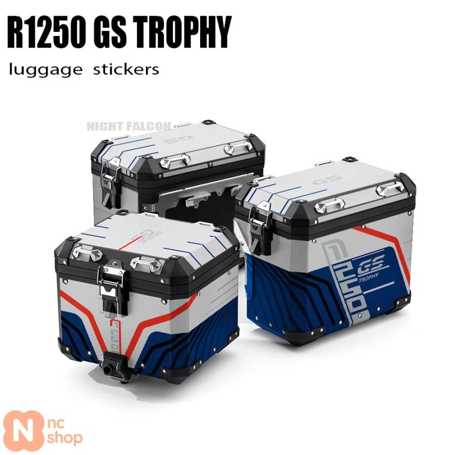 並行輸入品】 R1250GS アドベンチャー トロフィー トランクステッカー