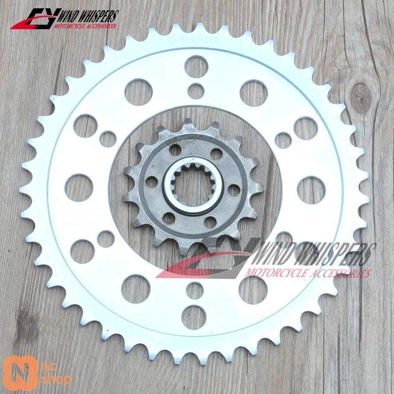 並行輸入品】 15/45T 525 バイク フロント/リア スプロケット ヤマハ
