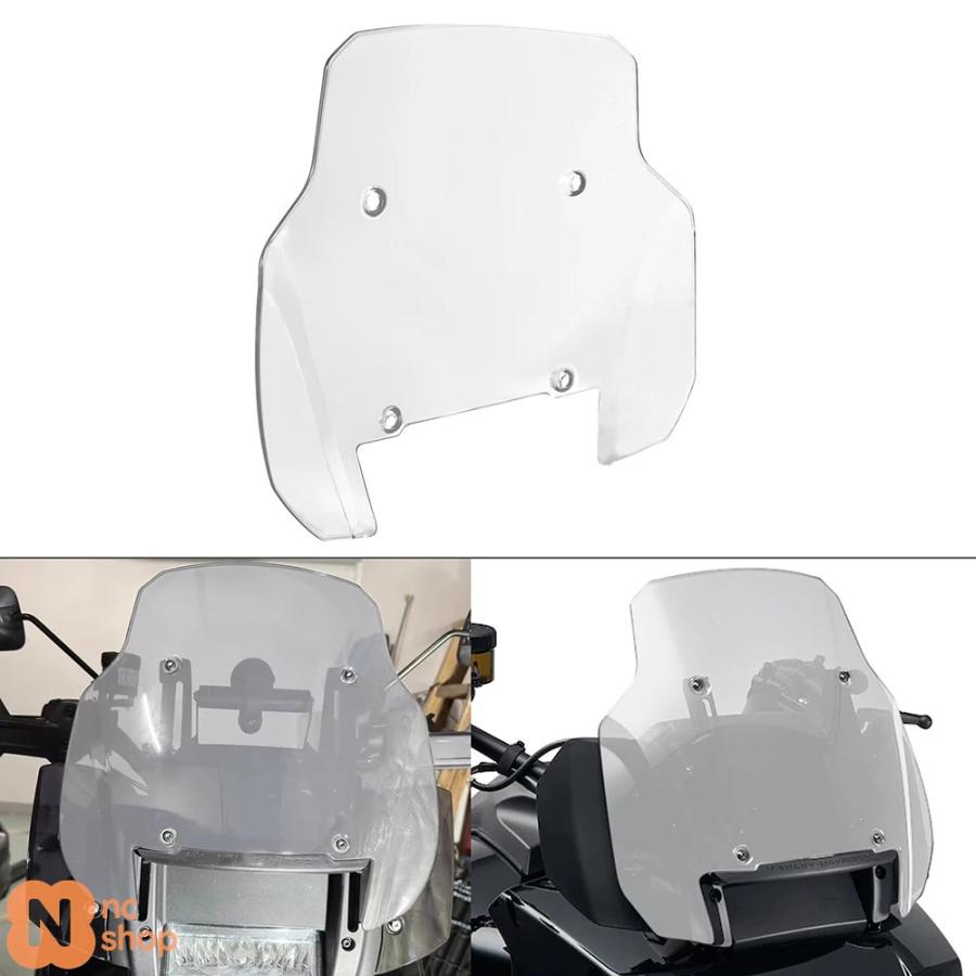 並行輸入品】バイク 二輪 スモーク/クリア 11インチ ウィンドシールド