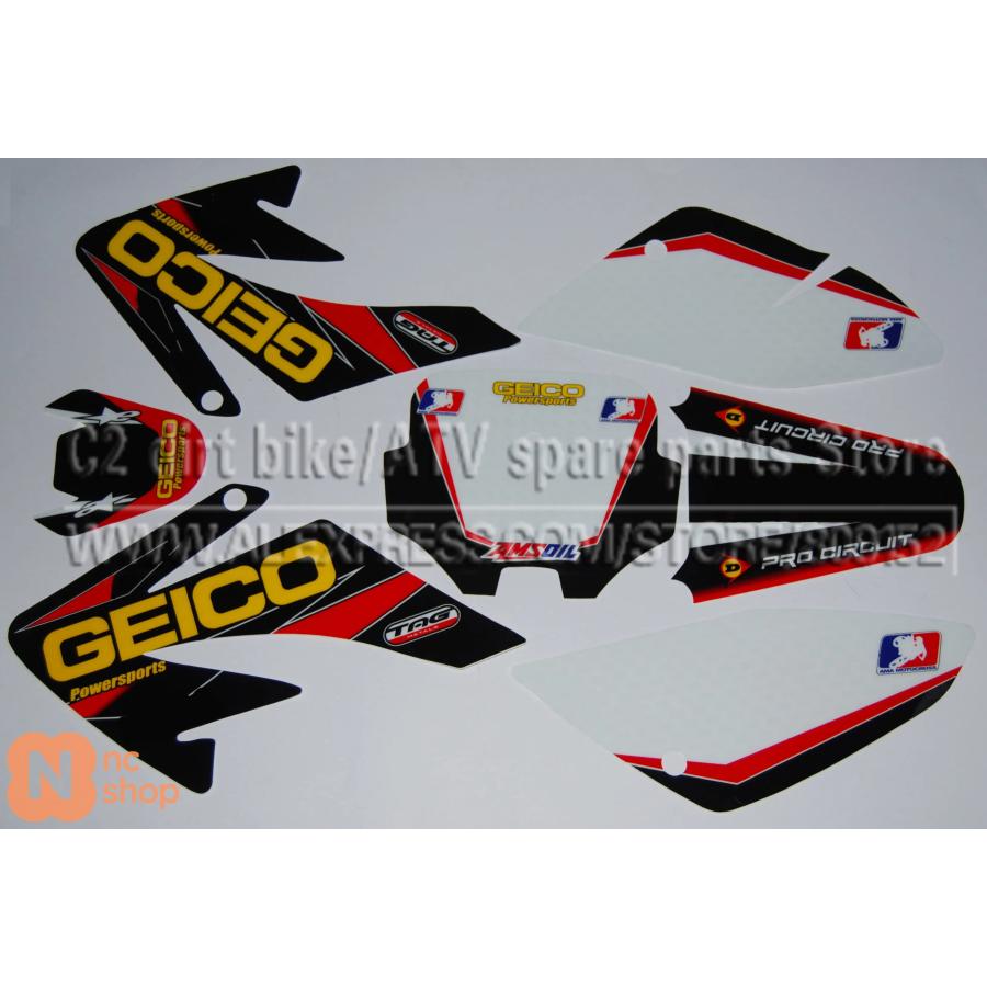 並行輸入品】CRF 70 GEICO グラフィックキット CRF70 デコ デカール