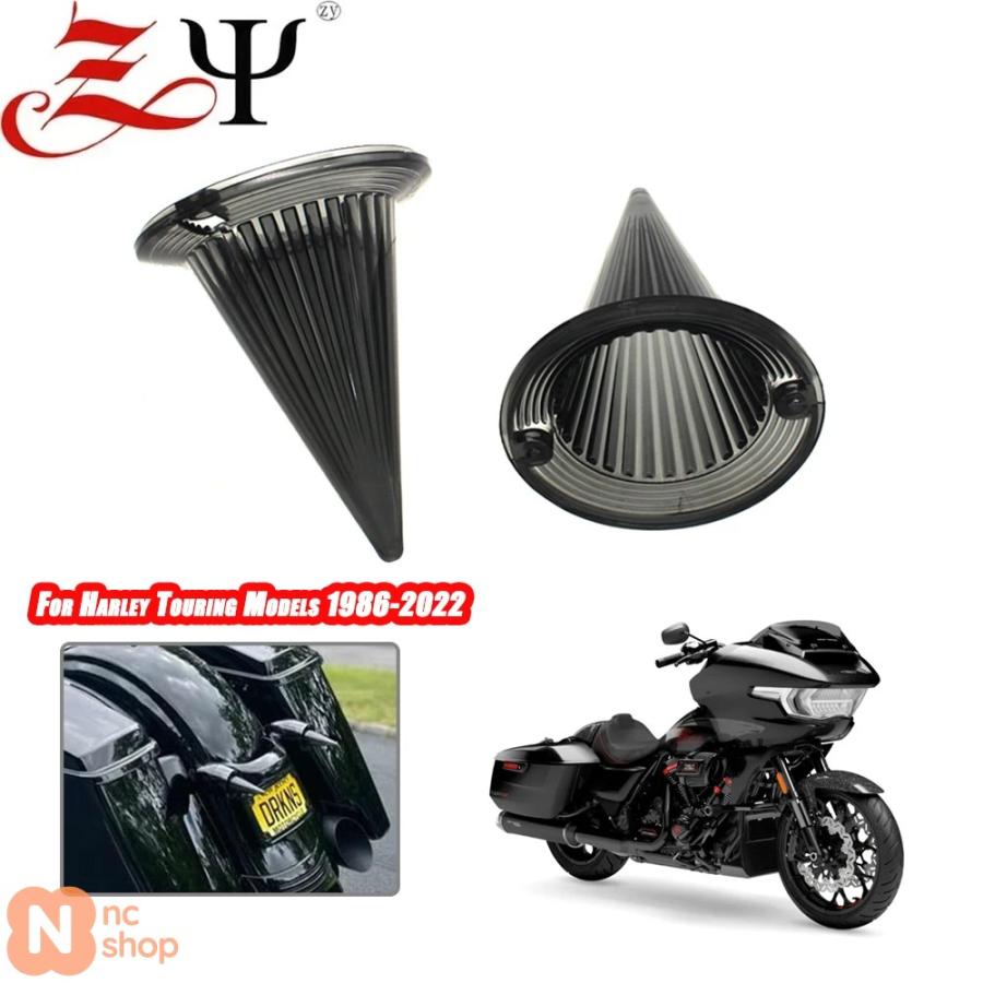 並行輸入品】3-1/4インチ バイク ウィンカーランプカバー 赤レンズ