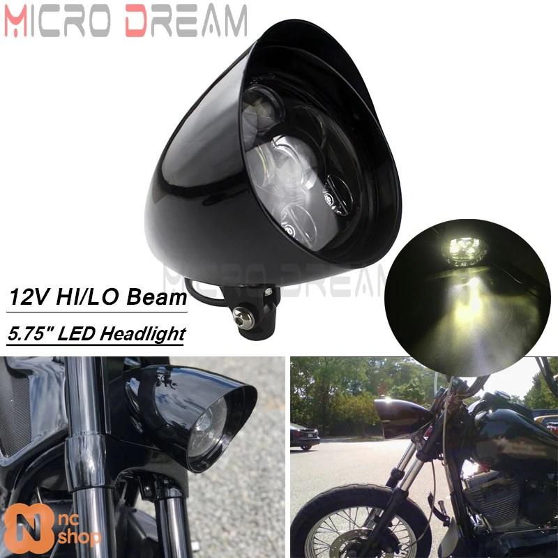 並行輸入品】5.75インチ 6 LED ヘッドライト バイク用 弾丸型 トリプル
