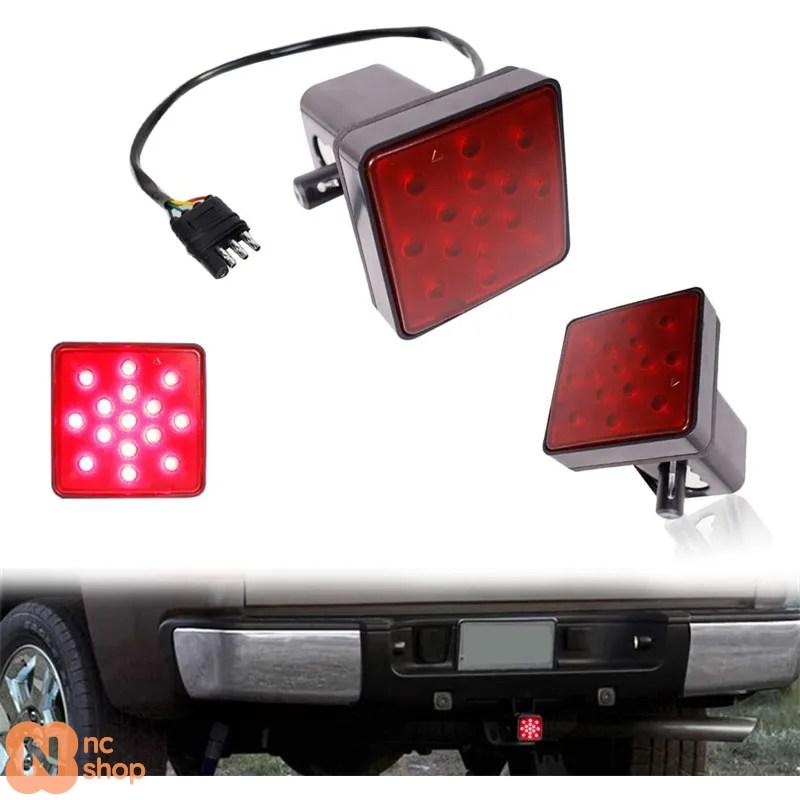 並行輸入品】15-LED ブレーキライト トレーラーヒッチカバー 牽引 