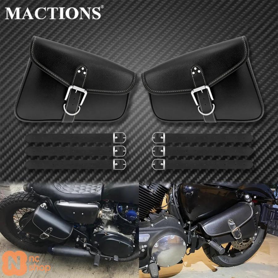 並行輸入品】バイク用サドルバッグ レザーツールラゲッジ サイドバッグ