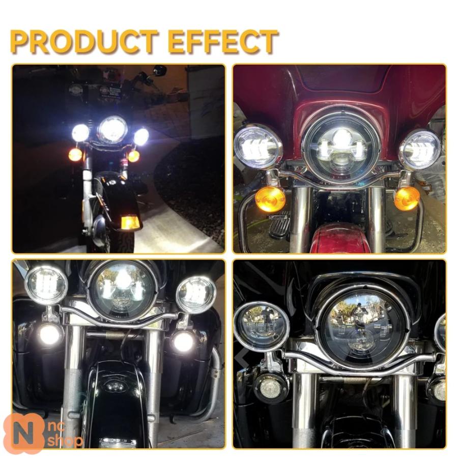 【並行輸入品】4.5 インチバイク LED フォグランプ 4 1/2 補助パスランプ バイク ハーレー 30W 防水フォグランプ_7