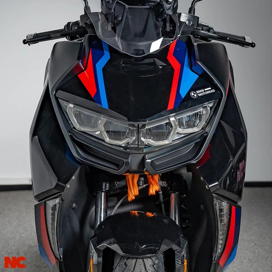 並行輸入品 バイク用ステッカーキット BMW C400GT 2025 フルグラフィックキット プリント保護フィルム プルフラワーの画像