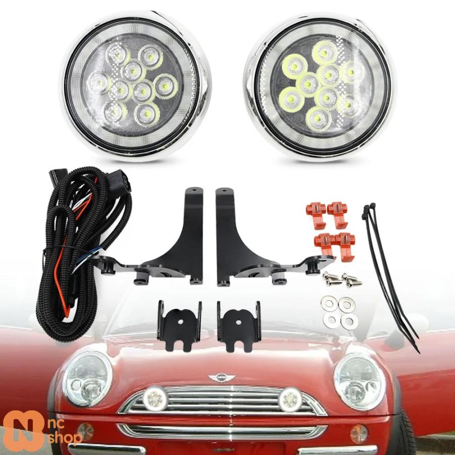 並行輸入品】 2XFOR MINI ラリーライト LED フォグランプ デイタイム