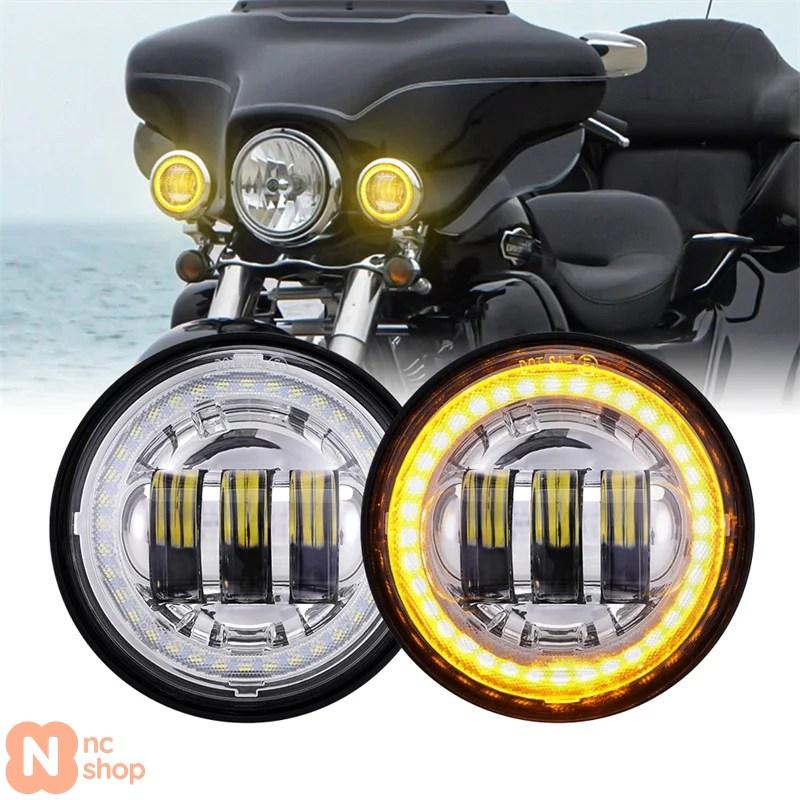 並行輸入品】 バイク用 LED フォグランプ補助ライト イエロー