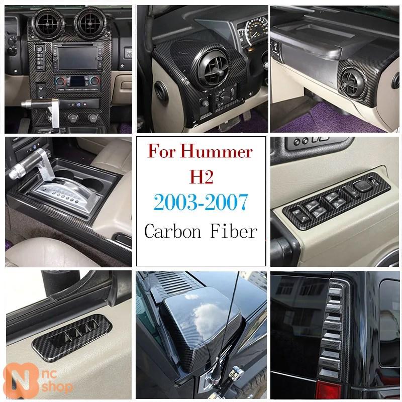並行輸入品】 ハマー H2 2003-2007年式 ABS カーボン製 車載 中央