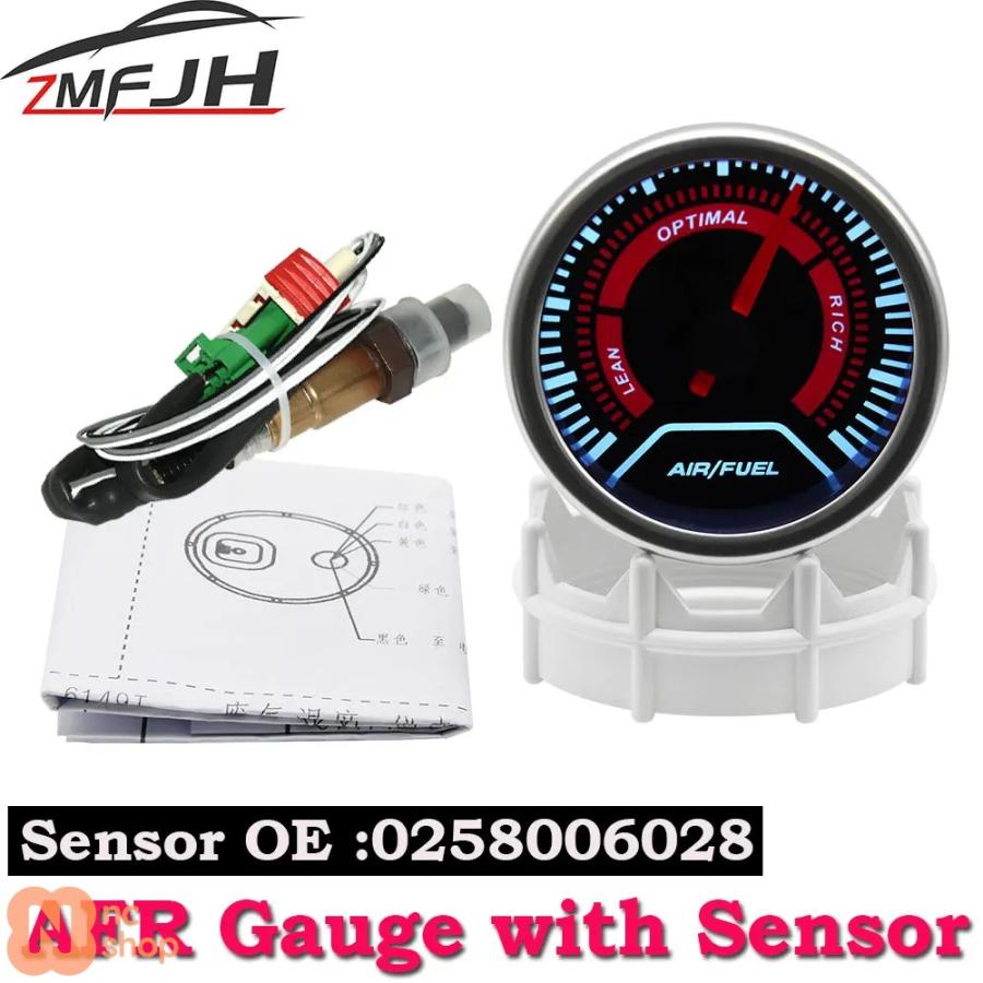 バイク　車　空燃比計 並行輸入品】2インチ 52MM デジタル空燃比計 狭帯域O2酸素センサー付き