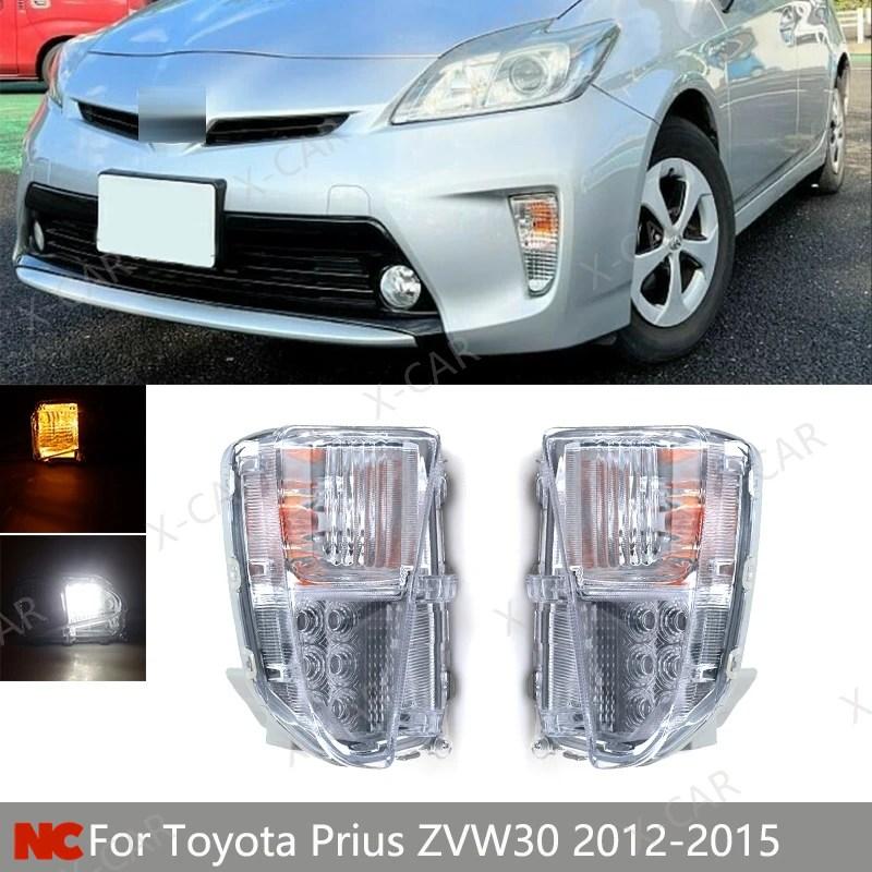 並行輸入品 トヨタ プリウス ZVW30 2012-15 フロントバンパー LED デイ