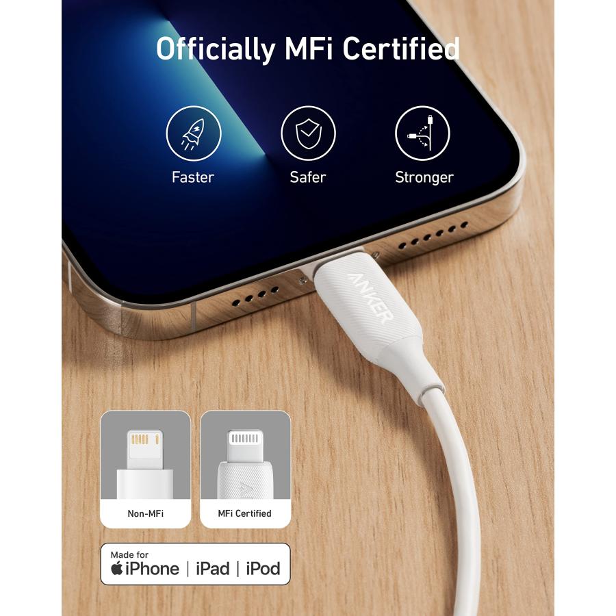 Anker PowerLine III ライトニングケーブル MFi認証 iPhone充電 超高耐久 iPhone 14 / 14 Plus / 14｜nc-shop｜03