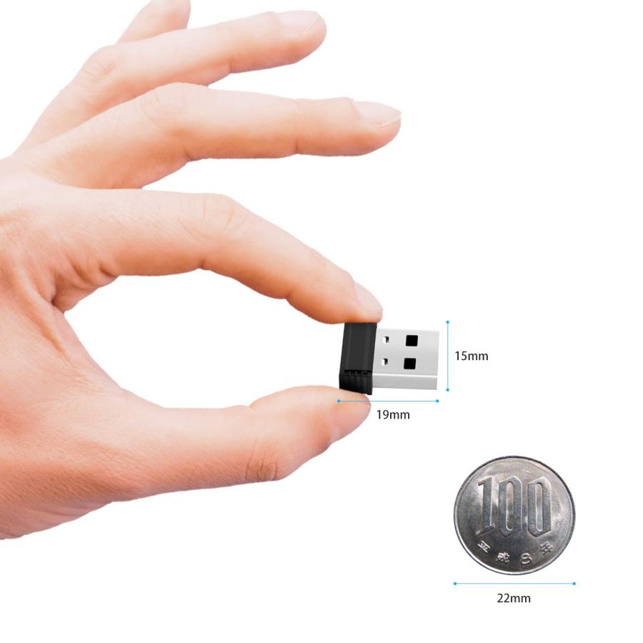 CooSpo ANT+ USB ドングル USB送信機受信機 Zwift/Wahoo Kickr/TacXなど 対応互換（延長ワイヤー付き）｜nc-shop｜02