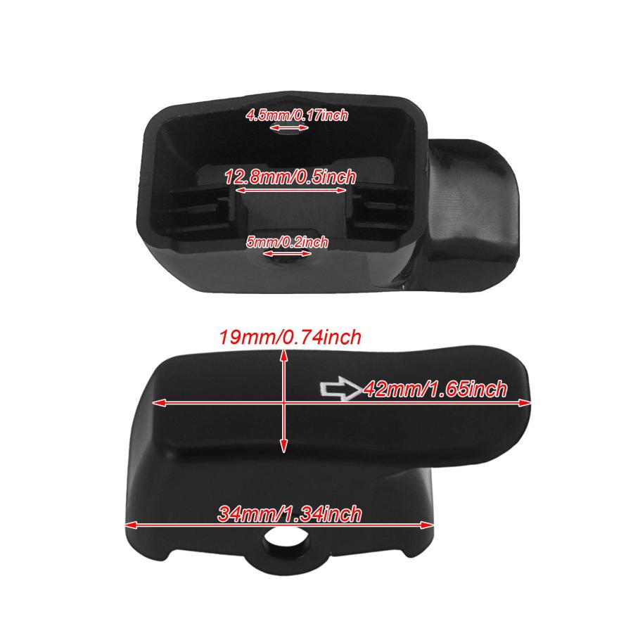 HDBUBALUS ターンシグナル エクステンション キャップ ウインカー スイッチ ボタン カバー ハーレー ソフテイル ブレイクアウト用｜nc-shop｜02