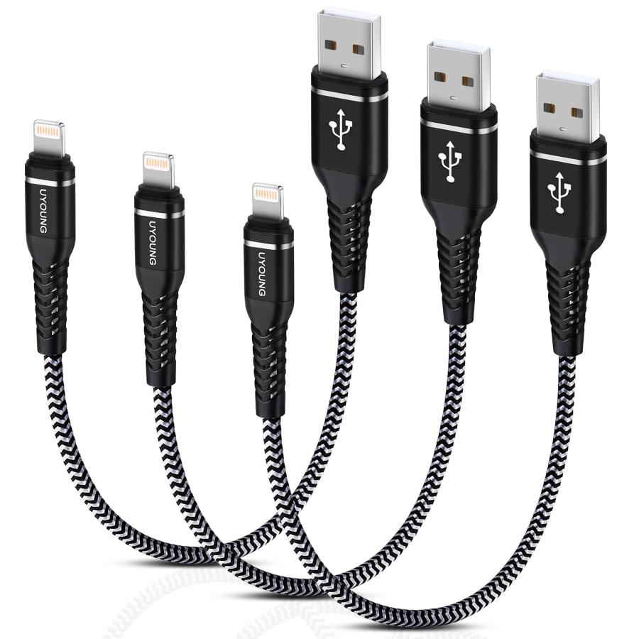Lightning ケーブル 0.3M 3本セット ライトニングケーブル 急速充電 