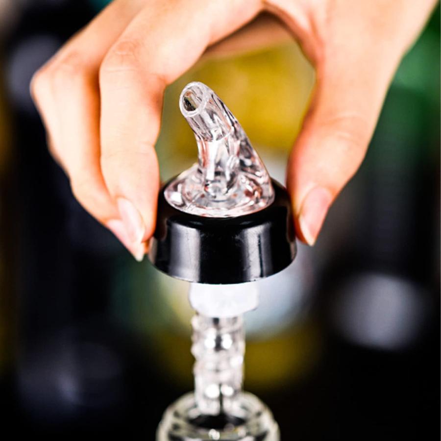 ポーラー ウイスキー ポンプ ボトルキャップ ポアラー 40ml 5個セット オイルボトル ポンプ ディスペンサー 酒 オイルスプレーボトル ボトルの｜nc-shop｜02
