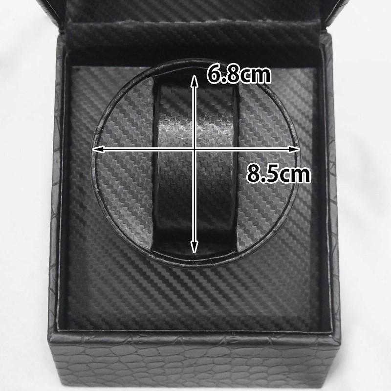ワインディングマシーン ウォッチワインダー 1本巻き 自動巻き時計 静音設計 腕時計 ワインディング マシン クロコ型押し 型押し PUレザー  WM-01KU 腕時計用品