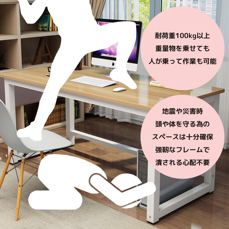 ワークデスク パソコンデスク オフィスデスク テーブル 幅120cm 奥70cm