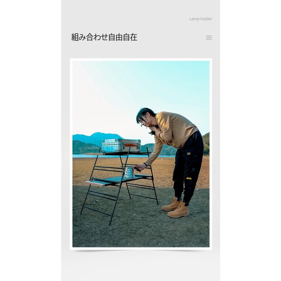 Good for! アウトドア ローテーブルセット ラフォーレ DXアルミピクニックテーブル - アウトドア・キャンプ用品