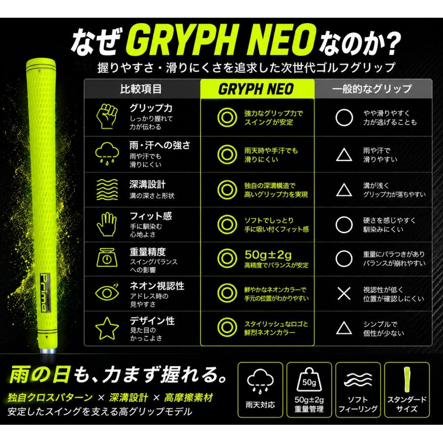 ゴルフグリップ 8本セット スタンダードサイズ 50g 交換 ラバー