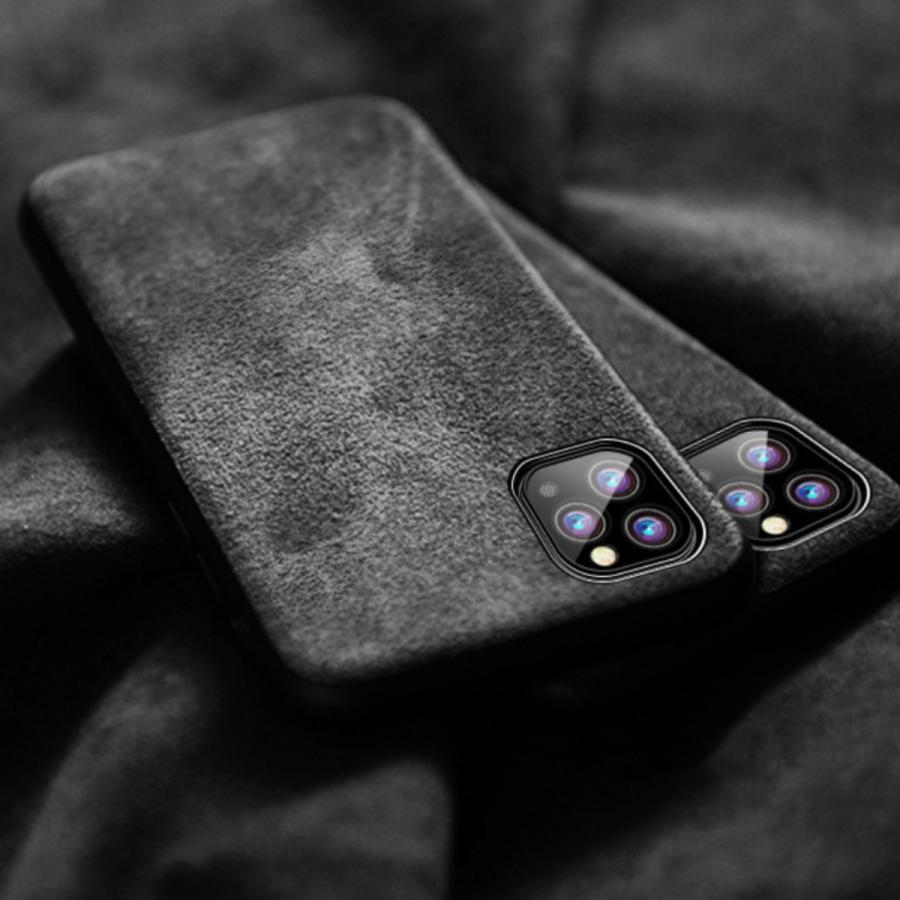 iPhone13 iPhone12 ケース レザー 革 高級 アルカンターラ