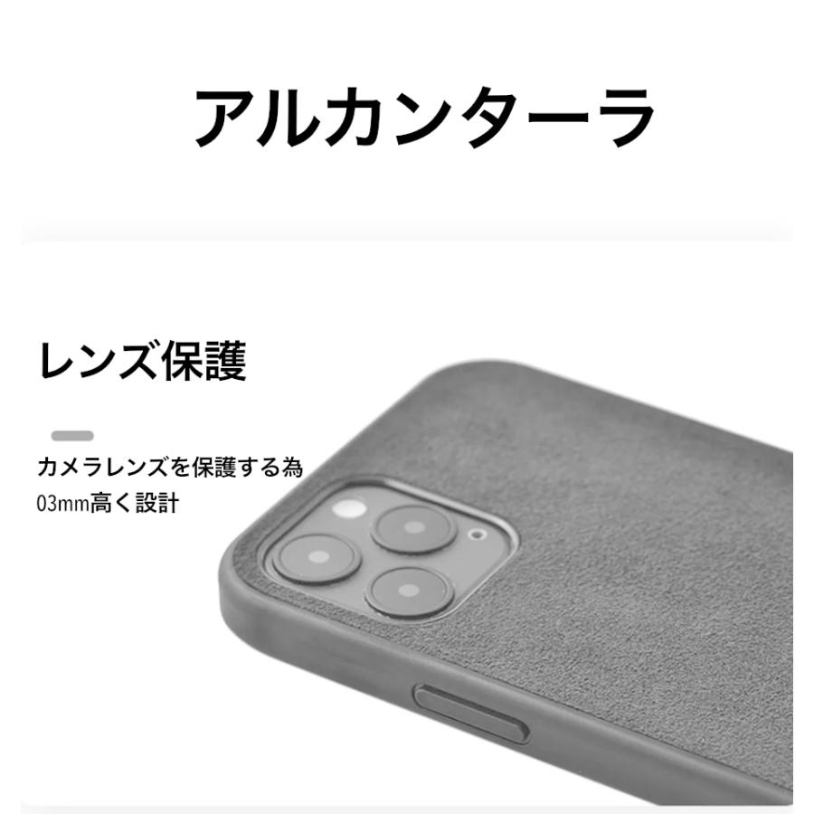 iPhone13 ケース mini pro promax レザー 革 高級 アルカンターラ