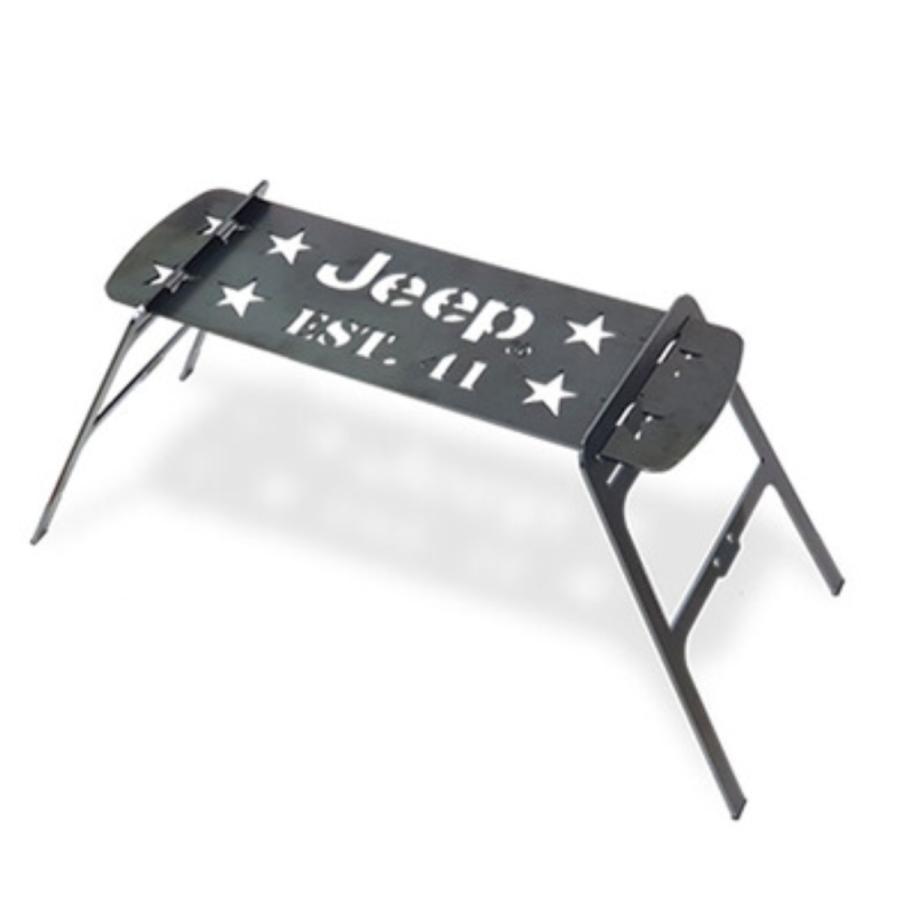Jeep ジーブ アウトドアテーブル ブラック BBQ キャンプ オシャレ スター 星 折りたたみ 専用ケース付き 高さ調節 ミニテーブル インテリア 家具 ロゴマーク_1