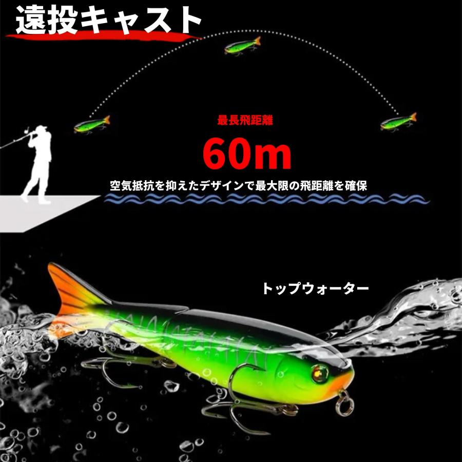 ジョイントルアー 12.7cm ルアー トップウォーター バスフィッシング