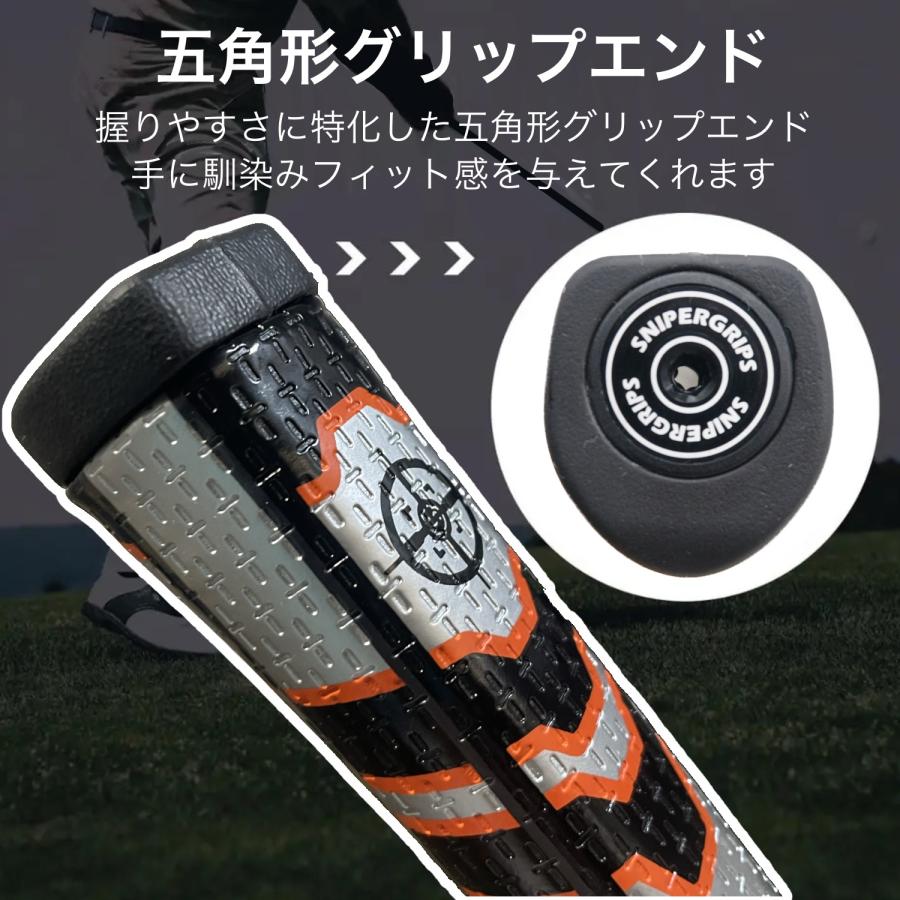 ゴルフグリップ パターグリップ 太い 太め 交換 ピストル カラー