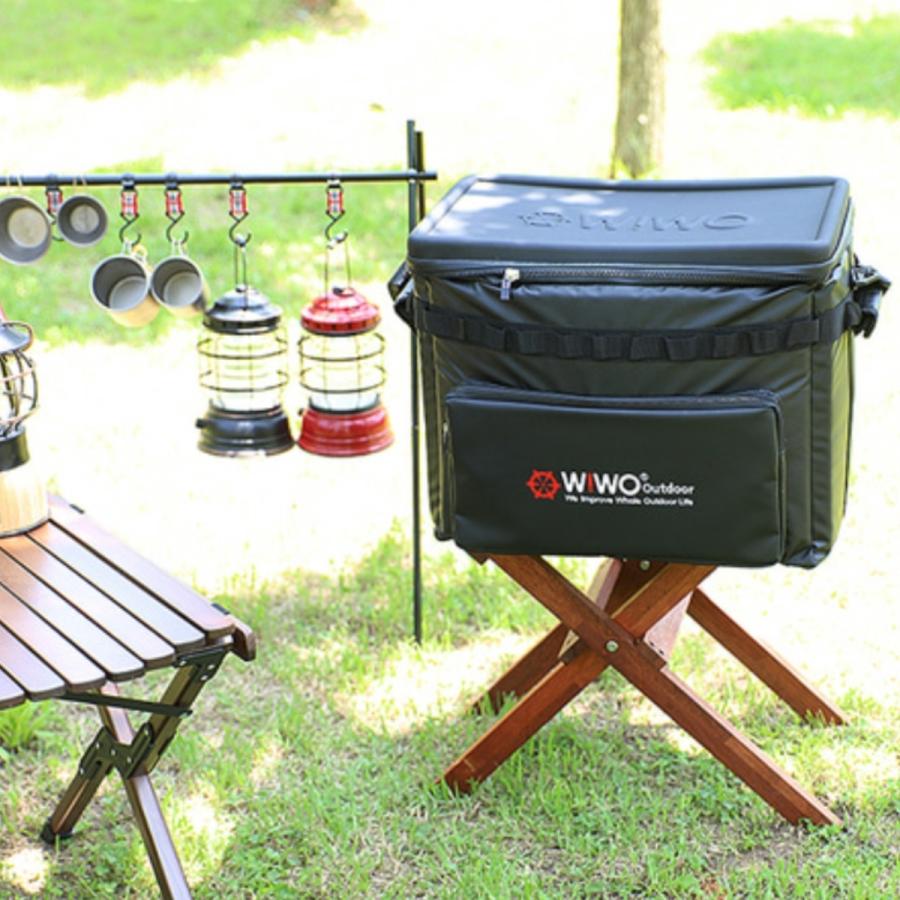 クーラーボックス WIWO ウィーオ ソフトクーラー 保冷 保温 バッグ 50L 小型 大型 絶大な保冷力 おしゃれ かっこいい 韓国ブランド クーラーバッグ 爆買の画像