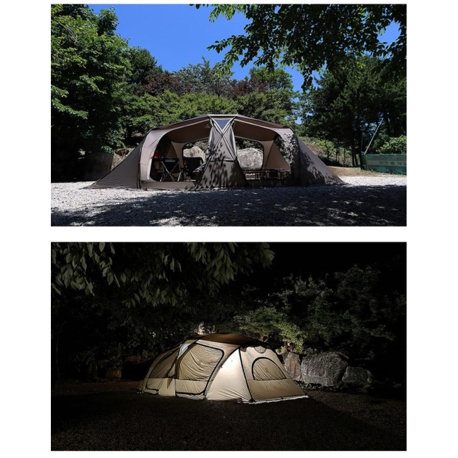 W!WO ファミリーテント シェルター 2ルーム 4~5人用 アウトドア