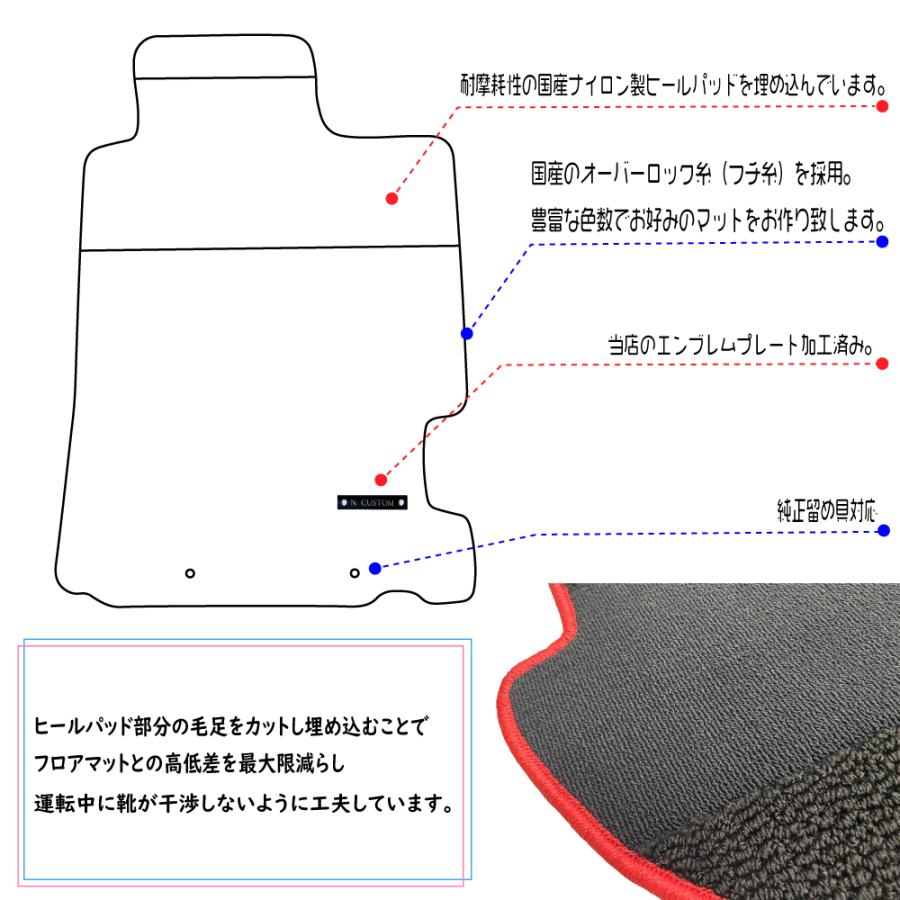 INTEGRA インテグラ DC5 専用 フロアマット : N CUSTOM - 通販 - Yahoo