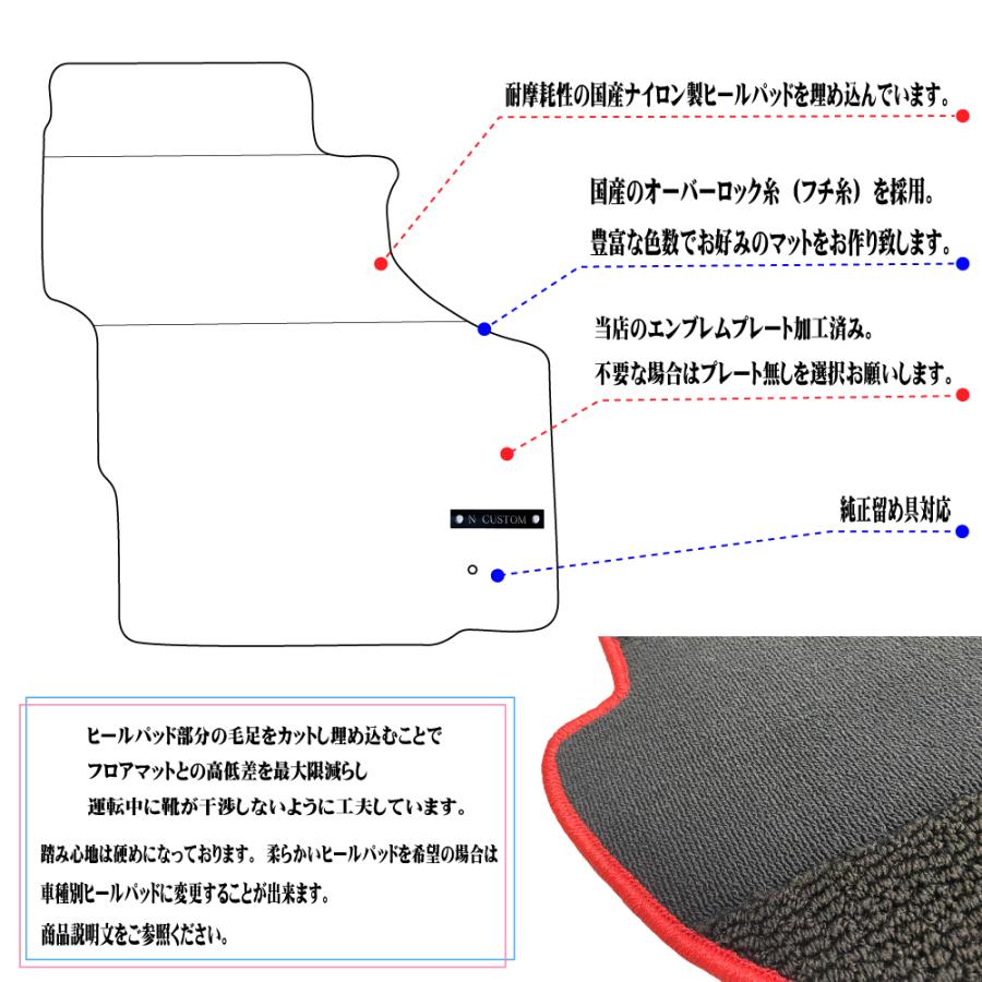VAMOS バモス HM1 HM2 専用 フロアマット : N CUSTOM - 通販 - Yahoo