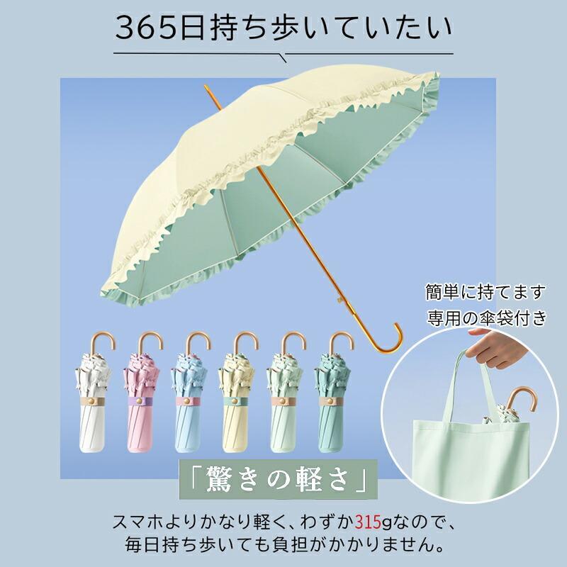 日傘 折りたたみ UVカット UPF50+ 遮光遮熱 晴雨兼用 耐風撥水