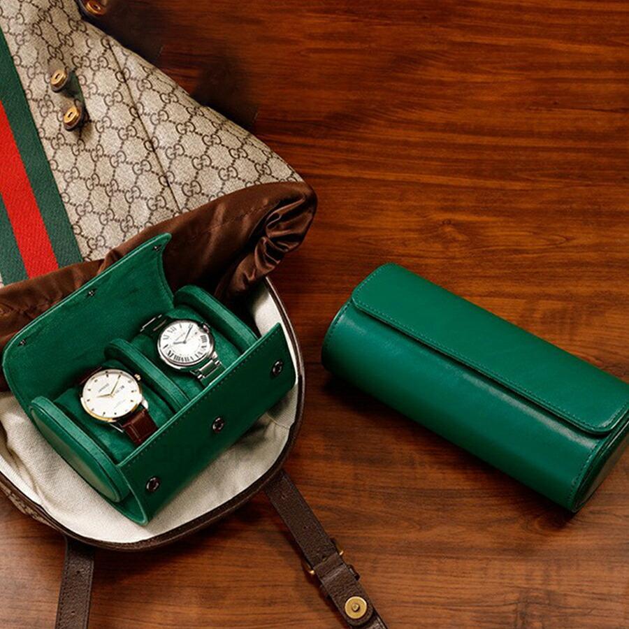 ウォッチボックス 持ち運び 腕時計 時計収納保管 収納ケース 合皮 PU