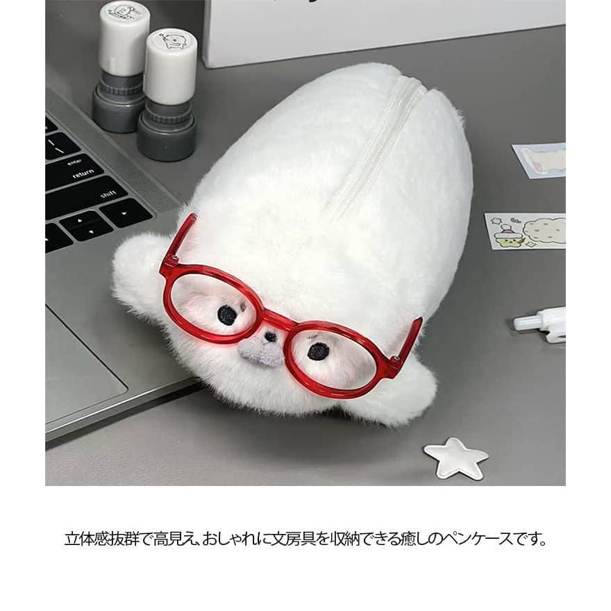 ペンケース 筆入れ 文具入れ ぬいぐるみ キャラポーチ 立体 可愛い