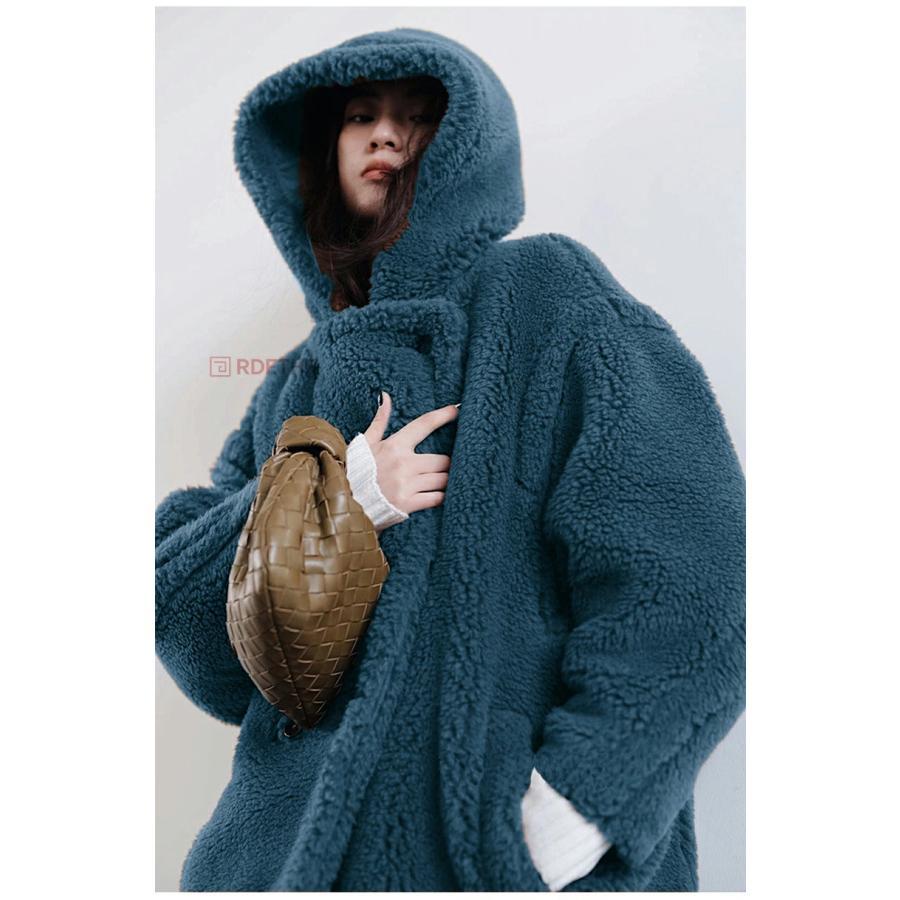 送料無料】2025 AW WOOL 8color テディ ケープ ポンチョ コート ウール 