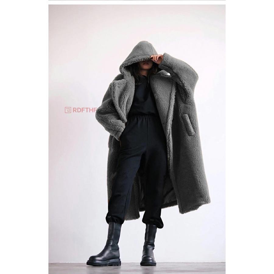 送料無料】2025 AW WOOL 8color テディ ケープ ポンチョ コート ウール 