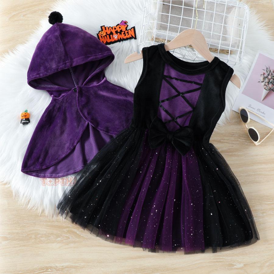 ハロウィン コスプレ キッズ 女の子 子供ドレス チュール ワンピース